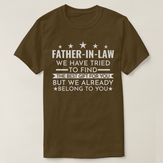 Mens FatherinLaw We belong to you Fatherinlaw  T-Shirt (Design Front)