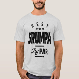 Mens Father's Day Best Grumpa By Par Funny Golf T-Shirt