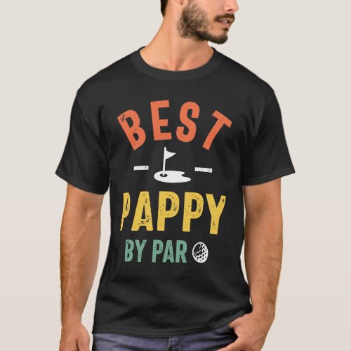 Mens Fathers Day Best Pappy By Par Funny Golf Gif T_Shirt