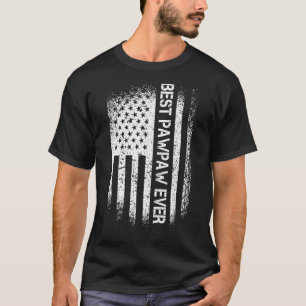 Mens Father's Day Best Pawpaw Ever With Us America T-Shirt