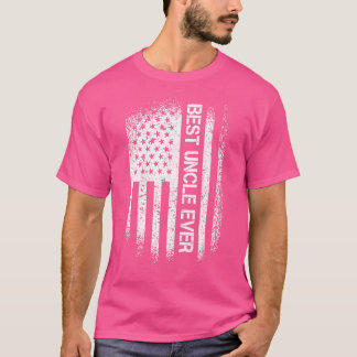 Mens Father's Day Best Uncle Ever With Us American T-Shirt