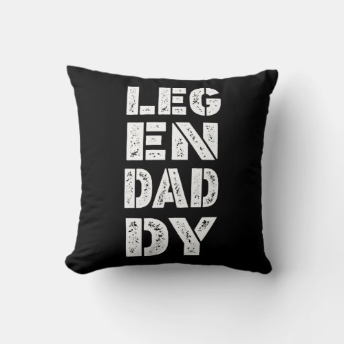 Mens Fathers Day Dad And Daughter They Call Me Throw Pillow