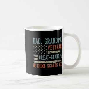 Mens Fathers Day Dad Grandpa Veteran Great Grandpa Coffee Mug
