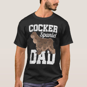 Mens Fathers Day Dog Cocker Spaniel Dad Pet Cocke T-Shirt