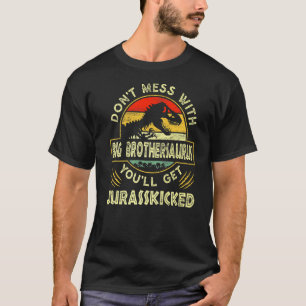 Mens Father's Day Family Matching Big Brother Dino T-Shirt