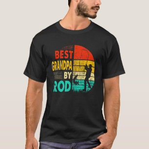 Mens Fathers Day Fisher Best Grandpa By Rod Fishin T-Shirt