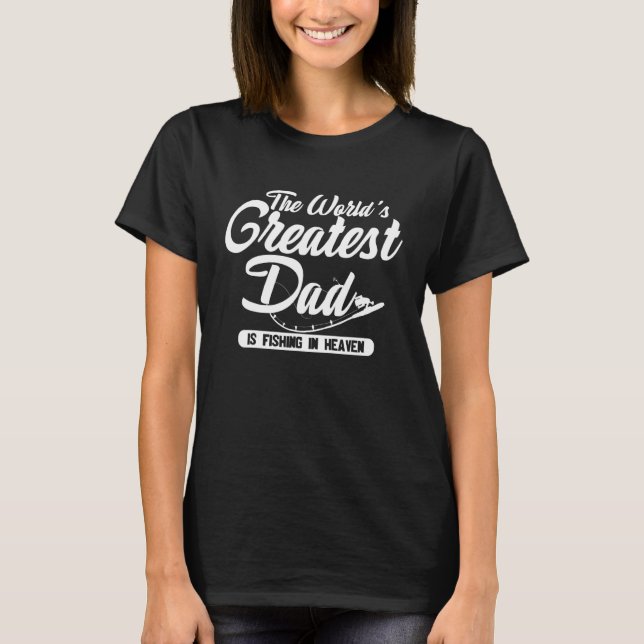 Mens Father's Day Fishing Angel T-Shirt (Front)
