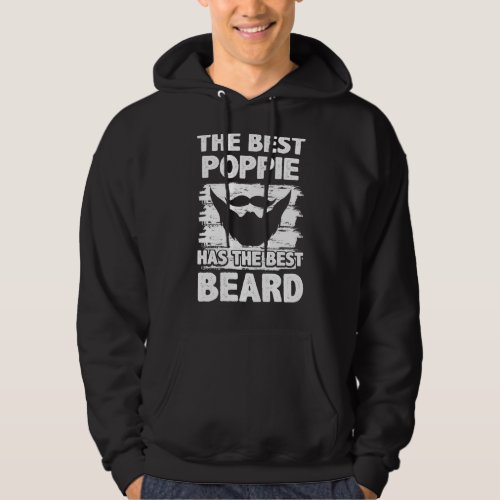 Mens Fathers Day For Papa Best Poppie Has Best Bea Hoodie