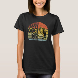 Mens Fathers Day For Uncle Reel Cool Uncle Fishin T-Shirt