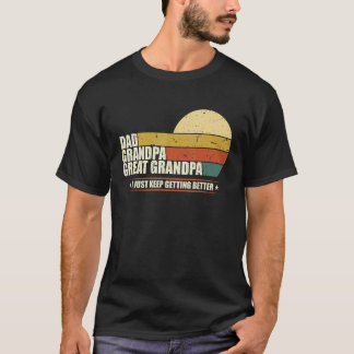 Mens Fathers Day from Grandkids Dad Grandpa Great T-Shirt