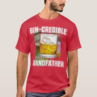 Mens Fathers Day Gift Tee GinCredibile Grandfather