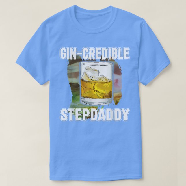 Mens Fathers Day Gift Tee GinCredibile Stepdaddy F (Design Front)