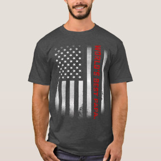 Mens Fathers Day Gift Tee World's Best Papa Ever