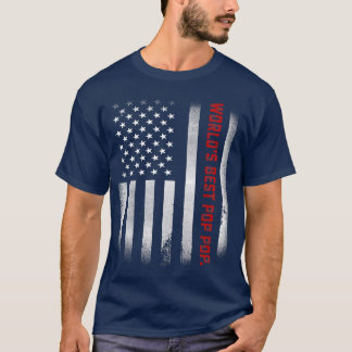 Mens Fathers Day Gift Tee  World's Best Pop Pop Ev