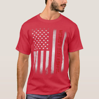 Mens Fathers Day Gift Tee  World's Best Poppie Eve