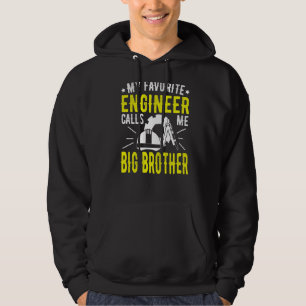 Mens Father's Day My Favorite Engineer Calls Me Bi Hoodie
