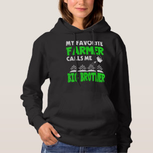 Mens Father's Day My Favorite Farmer Calls Me Big Hoodie
