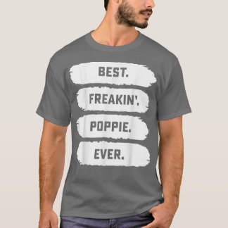 Mens Fathers Day Tee From Family Best Freakin Pop