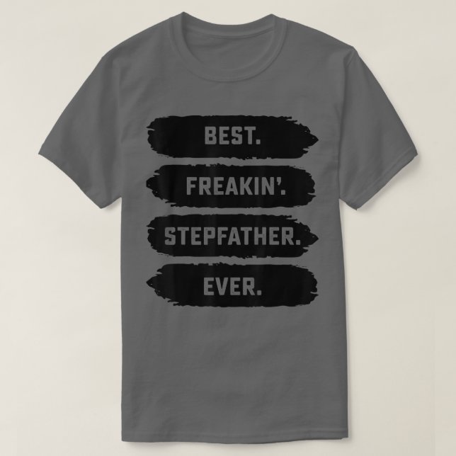Mens Fathers Day Tee From Family  Best Freakin Ste (Design Front)