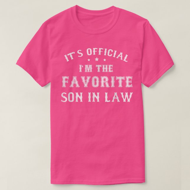 Mens Favorite Sones in Law Gift froms Fathers Moth T-Shirt (Design Front)