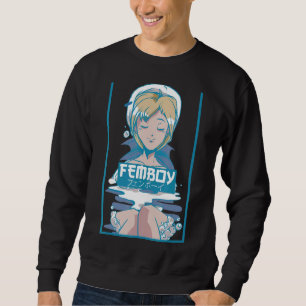 Mens Femboy Vaporwave Aesthetic Femboy Sweatshirt
