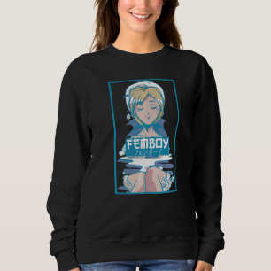 Mens Femboy Vaporwave Aesthetic Femboy Sweatshirt