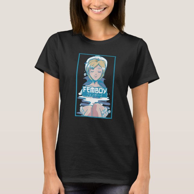 Mens Femboy Vaporwave Aesthetic Femboy   T-Shirt (Front)