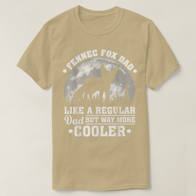 Mens Fennec Fox Dad Like A Regular Dad Fennec Fox  T-Shirt (Design Front)