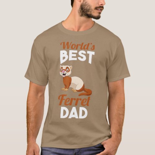 Mens Ferret Dad   1  T_Shirt