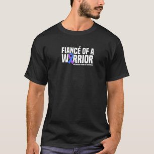 Mens Fiance Of A Warrior Rheumatoid Arthritis Awar T-Shirt