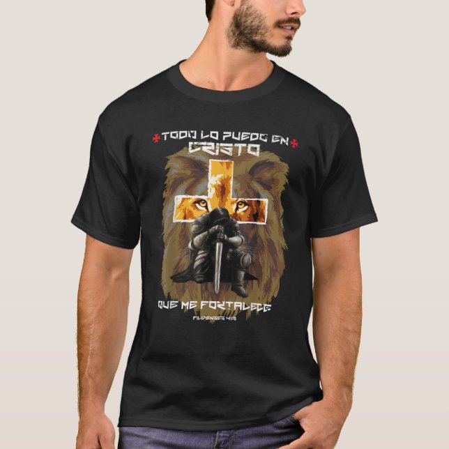 Mens Filipenses 4 13 Spanish Gifts Regalos Cristia T-Shirt (Front)