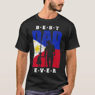 Mens Filipino Dad of Girl Philippines Fathers Day T-Shirt