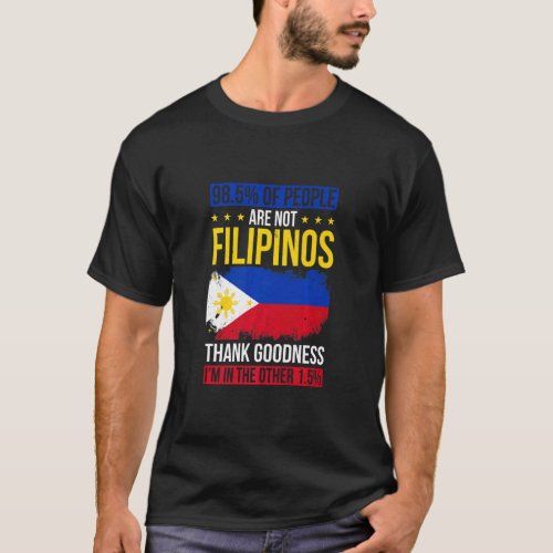 Mens Filipino Proud Filipino Residents Pinoy Pinay T_Shirt