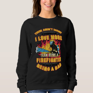 Mens Fireman Proud Firefighter Dad 2 Sweatshirt