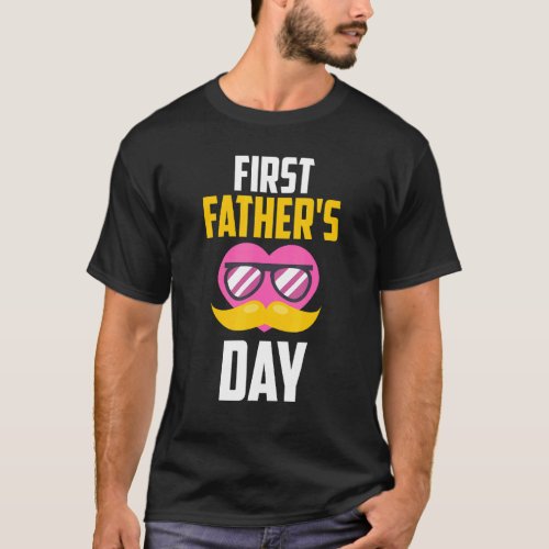 Mens First Fathers Day Beer Baby Bottle Dad Daddy T_Shirt