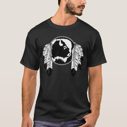 Mens First Nation T_shirt Metis Wildlife T_shirt