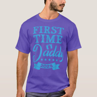 Mens First Time Daddy 2023 Pregnancy Announcement T-Shirt