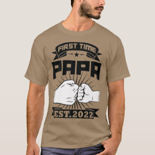 Mens First time Papa est T-Shirt