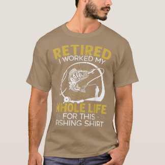 Mens Fisher Hook Fishing Grandpa Fisherman  T-Shirt