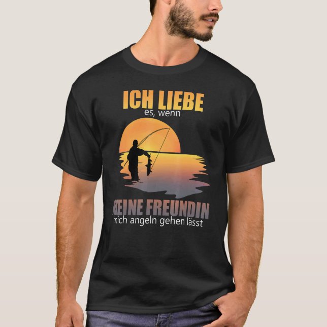 Mens Fishing  For Fishermen I Love My Girlfriend A T-Shirt (Front)