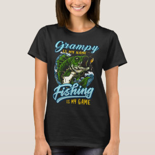 Mens Fishing Grampy Fathers Day for Dad fisherman T-Shirt