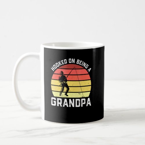 Mens Fishing Grandpa Fisherman Hooked On Being A G Coffee Mug