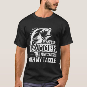 Mens Fishing Master Baiter Skilled Fisherman T-Shirt