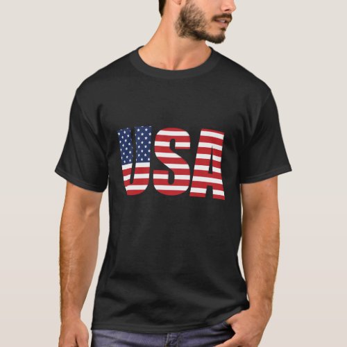 Mens Flag USA T_Shirt