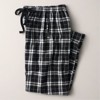 Men's Flannel Pajama Pants In Black And White by zazzle at Zazzle