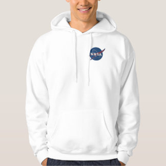 Mens Fleece Zip Jogger With Nasa Logo Hoodie