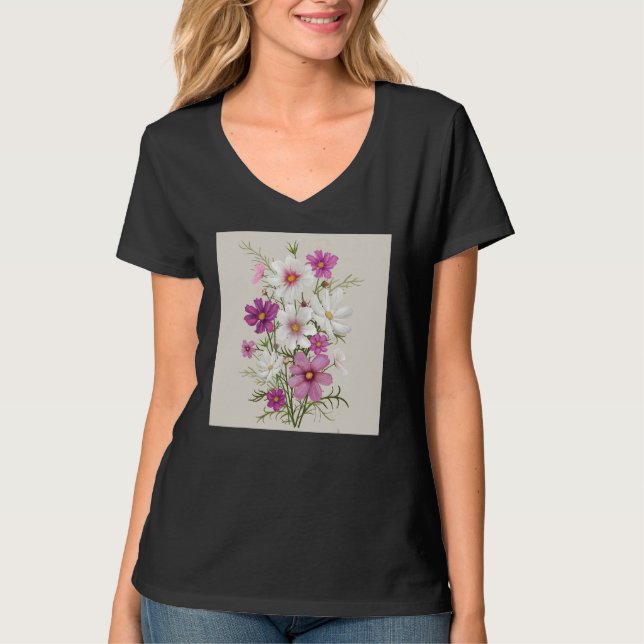 Mens flowers blossom floral flower bouquet flowers T-Shirt (Front)