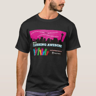 Mens Flushing Awesome T-Shirt Black