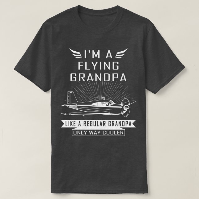 Mens Flying Grandpa Pilot Gift For Men Pilot Humor T-Shirt (Design Front)