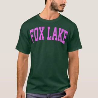 Mens Fo Lake Illinois IL Vintage Athletic Sports P T-Shirt
